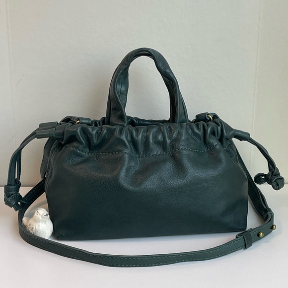 Madewell The Piazza Mini Crossbody Bag In Dark Palm